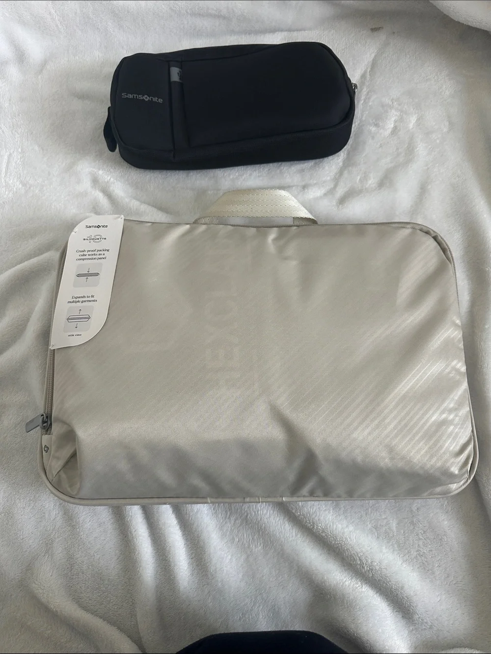 Samsonite Black & Light Gray Laptop Organizer Set